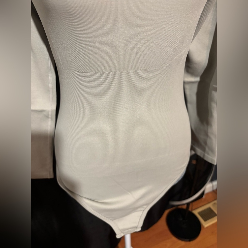 2 Pack Tummy Control Ribbed Long Sleeve BodySuits - Picture 11 of 15